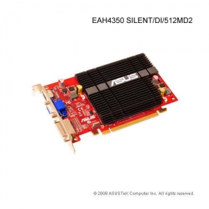 [ATi  HD 4350]  512Mb DDR2 / ASUS  EAH4350 SILENT/DI  Low  Profile