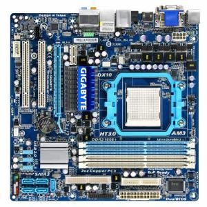 GigaByte GA-MA78LMT-US2H Socket AM3, AMD 760G, 4*DDR3, SVGA+PCI-E, ATA, SATA+RAID, eSATA, FDD, ALC888B 8ch, GLAN, mATX