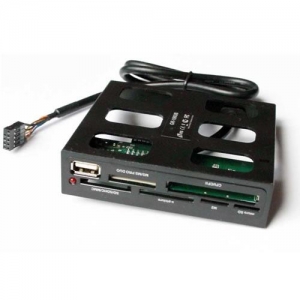 All-in-One Internal Ginzzu GR-106UB + USB2.0 port, пластик, черный