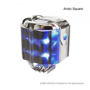 ASUS Arctic Square Socket775/754/939/AM2   медное основание, тепловые трубки, подсветка