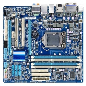 GigaByte GA-Q57M-S2H  Socket 1156, iQ57, 4*DDR3, 2*PCI-E, ATA, SATA + RAID, FDD, ALC888B 8ch, GLAN, D-SUB+DVI-D+HDMI+DP (Integrated In Processor), mATX