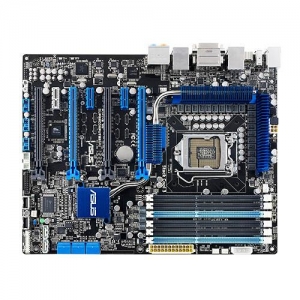 ASUS P7F7-E WS SUPERCOMPUTER Socket 1156, Ibex Peak 3450, 6*DDR3, SVGA + 4*PCI-E, SATA+RAID, SATA 6.0 Gb/s, VIA VT2020 10ch, 2*GLAN, 1394, 2*USB3.0, ATX