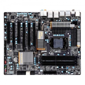 GigaByte GA-P67A-UD7  Socket 1155,  iP67, 4*DDR3, 4*PCI-E, SATA+RAID, SATA 6Gb/s+RAID, eSATA+RAID, ALC889 8ch, 2*GLAN, 1394, 10*USB3.0, ATX