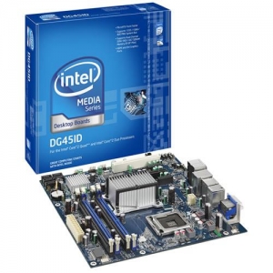 INTEL DG45ID Socket775, iG45, 4*DDR2, SVGA+PCI-E,SATA+RAID,eSATA,IDT 92HD73E 8ch,GLAN,1394,mATX (BOX)