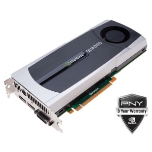 [nVidia Quadro 6000] 6Gb DDR5 / PNY / 2*DVI + 2xDP / VCQ6000-PB