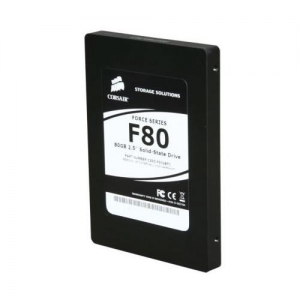 2.5"  80Gb Corsair Force Series SSD (CSSD-F80GB2-BRKT) SATA, MLC Chip, набор для установки в отсек 3.5"