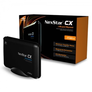 Мобильный корпус для HDD 3.5"  Vantec Nexstar3 NST-310S3-BK, SATA->USB3.0, blue led, Al, black