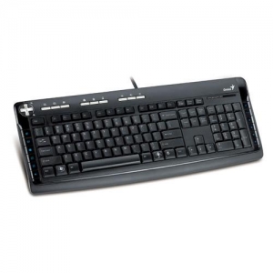 Genius KB-350e, PS/2, влагоустойчивая, Black