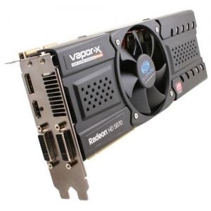 [ATi  HD 5870] 1Gb DDR5 / Sapphire VAPOR-X / 2 x DVI-I + HDMI + DP / 21161-03 / RTL