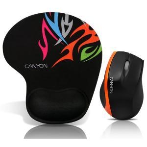 CANYON CNR-MSPACK4O-1, Комплект мышь (CNR-MSO01O) + Эргономичный коврик