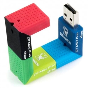 4Gb Kingston (DTMFG2/4GB) Mini Fun Blue Retail