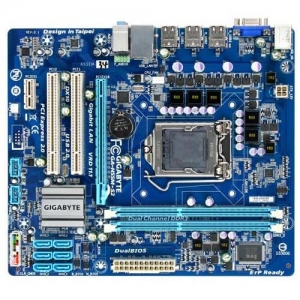 GigaByte GA-H55M-S2  Socket 1156,  iH55, 2*DDR3, PCI-E, SATA, ALC888B 8ch, GLAN, VGA  (Integrated In Clarkdale Processor), mATX