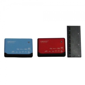 All-in-One External ORIENT USB2.0 Mini Card R/W, metal case, Retail, Silver