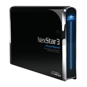 Мобильный корпус для HDD 2.5" Vantec Nexstar3 NST-280S3-BK, SATA->USB3.0, blue led, OTB, Al, чехол, black