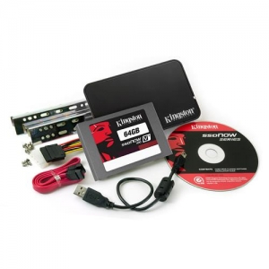 2.5"  64Gb Kingston SSDNow V+ 100 Series (SVP100-S2B/64G) SATA, MLC Chip