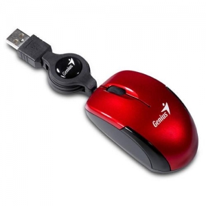 Genius Micro Traveler  1200dpi USB, регулируемый по длине провод, Ruby