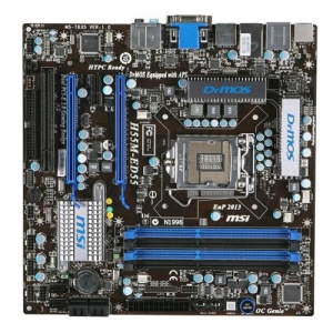 MSI H55M-ED55  Socket1156, iH55, 4*DDR3, SVGA, PCI-E, ATA133, SATA, 7ch, GLAN, mATX