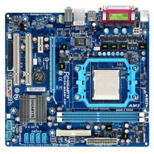 GigaByte GA-M68M-S2P Socket AM3, GF 7025, 2*DDR2, SVGA+PCI-E, ATA, SATA+RAID, FDD, ALC883 8ch, GLAN, mATX