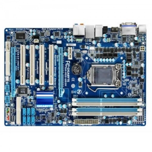 GigaByte GA-H55-UD3H  Socket 1156,  iH55, 4*DDR3, 2*PCI-E, ATA, SATA, FDD, ALC889 8ch, GLAN, D-SUB+DVI-D+HDMI (Integrated In Clarkdale Processor), ATX