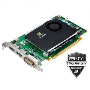 [nVidia Quadro FX 580]  512Mb DDR3 / PNY / 1*DVI-I + 2*DP /  VCQFX580-PCIE-PB / RTL