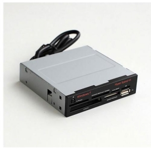 All-in-One Internal Ginzzu GR-139URB + USB2.0 port + IR port, металл/пластик, черный