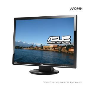 ASUS VW266H  25.5" / 1920x1080 / 2ms / D-SUB + DVI-D + HDMI / Spks / Black
