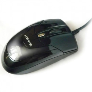 KS-IS Moco, мини мышь, Optical, 800/1600 dpi, 3 кнопки, USB, Black (KS-006B)