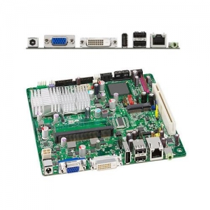 INTEL D945GSEJT + Intel Atom N270, i945GSE, 1*DDR2, SVGA, ATA, SATA, ALC662 4ch, GLAN, 2*COM,DVI-D, Mini-ITX (ОЕМ)