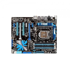 ASUS P7P55D-E EVO Socket 1156, iP55, 4*DDR3, 3*PCI-E, ATA, SATA+RAID, eSATA, 2*Drive Xpert SATA, VT1828S 8ch, 2*GLAN, 2*1394, ATX