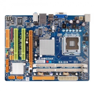 Biostar G41D3 Socket 775, iG41, 2*DDR3, SVGA+PCI-E, ATA, SATA, ALC662 6ch, LAN, mATX