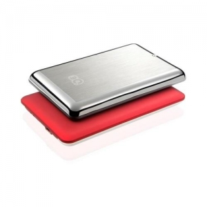 500Gb 3Q Glaze Rubber Hairline HDD External 2.5" (3QHDD-U247H-HR500), USB2.0, Red