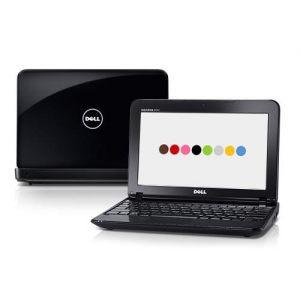 Inspiron 1018 / Atom N455 / 10.1" WSVGA LED / 1024 / 250 / WiFi / CAM / 6cell / W7 Starter / Black (7379)