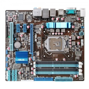 ASUS P7P55-M Socket 1156, iP55, 4*DDR3, PCI-E, ATA, SATA+RAID, VT1708S 8ch, GLAN, 1394, mATX