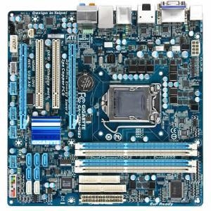 GigaByte GA-H57M-USB3  Socket 1156,  iH57, 4*DDR3, 2*PCI-E, ATA, SATA+RAID, eSATA, FDD, ALC889 8ch, GLAN, 1394, 2*USB3.0, D-SUB+DVI-D+HDMI+DP (Integrated In Clarkdale Processor),mATX