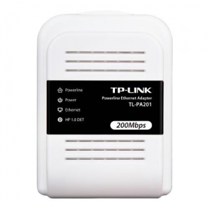 Адаптер TP-LINK Powerline Ethernet TL-PA201, 200 Мбит/с