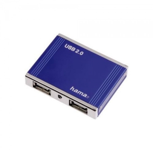 HAMA (H-78497) USB2.0 4xPort, Blue Al