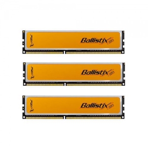 DIMM DDR3 (1600) 6Gb Crucial Ballistix CL8 (комплект 3 шт. по 2Gb) Retail