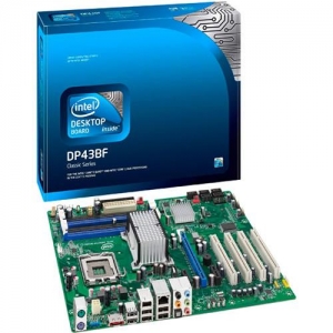 INTEL DP43BF Socket775, iP43, 4*DDR3, PCI-E, ATA, SATA+RAID, eSATA, HDA 8ch, GLAN, 1394, ATX (904754)  (ОЕМ)