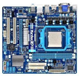 GigaByte GA-880GM-D2H Socket AM3, AMD 880G, 2*DDR3, SVGA + PCI-E, ATA, SATA+RAID, FDD, ALC888B 8ch, GLAN, mATX