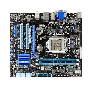 ASUS P7H55-M LX/SI Socket 1156, iH55, 2*DDR3, PCI-E, SATA, VT1708S 8ch, GLAN, D-SUB+DVI  (Integrated In Clarkdale Processor), mATX (Белая коробка)