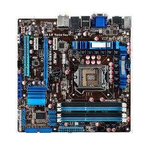 ASUS P7H55D-M EVO Socket 1156,  iH55, 4*DDR3, PCI-E, ATA, SATA, eSATA, HDA 8ch, GLAN, 1394, 2*USB3.0, D-SUB+DVI-D+HDMI (Integrated In Clarkdale Processor), mATX