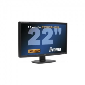 iiYama ProLite E2209HDS-B1  22" / 1920x1080 / 2ms / D-SUB + DVI-D + HDMI / Spks / Black
