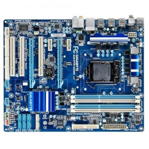 GigaByte GA-P55-USB3  Socket 1156, iP55, 4*DDR3, 2*PCI-E, ATA, SATA+RAID, FDD, ALC888 8ch, GLAN, 2*USB3.0, ATX