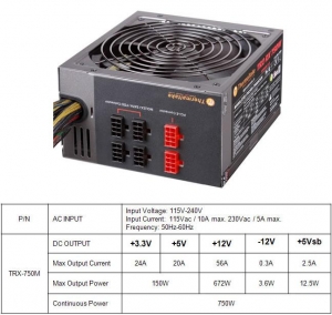 Блок питания Thermaltake TRX-750MPCEU 750W