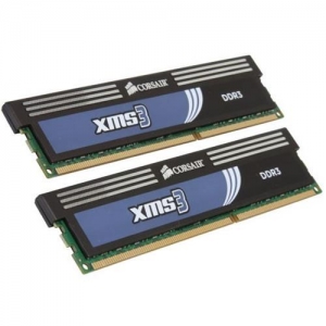 DIMM DDR3 (1333) 4Gb Corsair XMS3  TW3X4G1333C9A  (9-9-9-24) , комплект 2 шт. по 2Gb, RTL