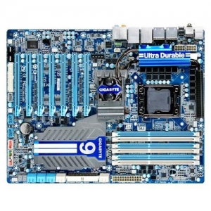 GigaByte GA-X58A-UD9 Socket 1366, iX58, 6*DDR3, 7*PCI-E, ATA, SATA+RAID, 2*SATA 6Gb/s, eSATA, FDD, ALC889 8ch, 2*GLAN, 1394, 2*USB3.0, XL ATX