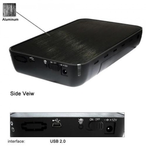 Мобильный корпус для HDD 3.5" AgeStar SUB3A8, USB2.0, алюминий, Black