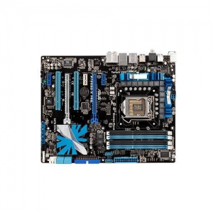 ASUS P7P55D-E PRO Socket 1156, iP55, 4*DDR3, 3*PCI-E, ATA, SATA+RAID, eSATA, VT1828S 8ch, GLAN, 2*1394, ATX