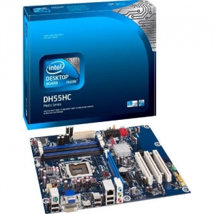 INTEL DH55HC Socket1156, iH55, 4*DDR3, PCI-E, SATA, eSATA, ALC888S 8ch, GLAN, VGA+DVI-D+HDMI (Integrated In Clarkdale Processor), ATX (903546)  RTL