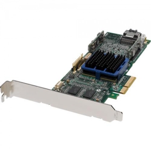 SAS Adaptec ASR-3405 KIT (PCI-Ex4, LP) SAS/SATAII, RAID 0,1,10,5,6,50, 4port(intSFF8087), 128Mb onboard, кабели